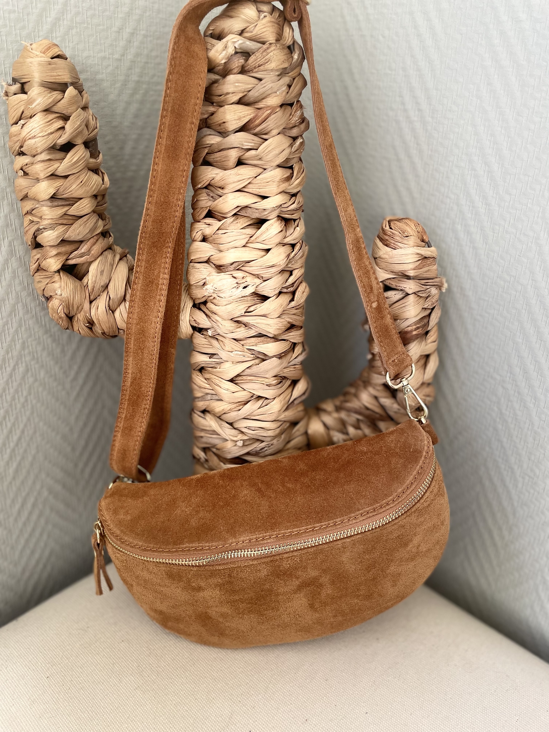 Sac banane nubuck camel (13)