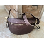 Sac banane cuir marron  (9)