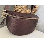 Sac banane cuir marron  (1)