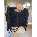 Sac bohemia nubuck  noir franges  (7)