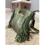 Sac cuir irisé et franges bohème (8)