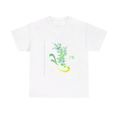 T-shirt blanc myosotis 1