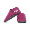 chaussons-cuir-souple-unis-rose-fuschia