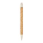 stylo-bille-liege-imprime-france -beige