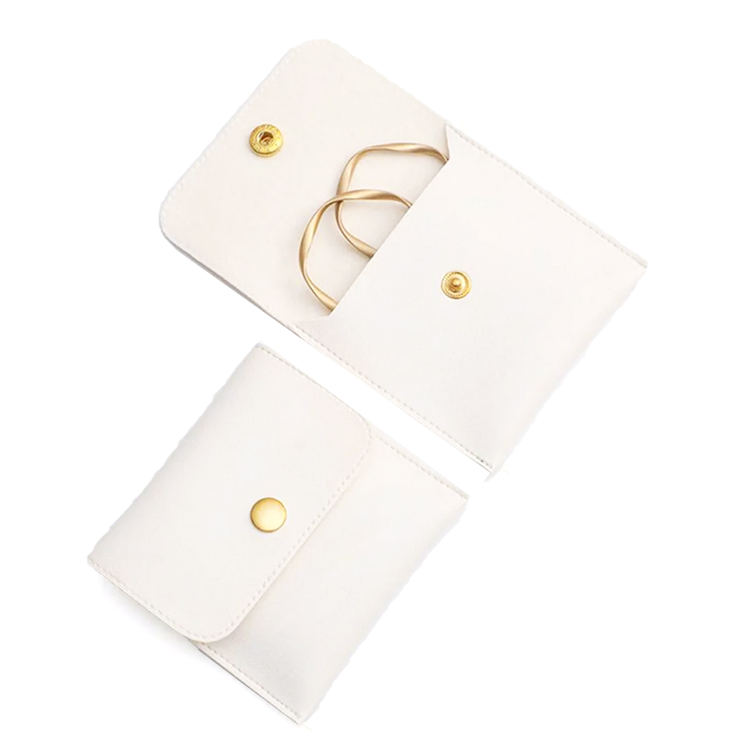 Iplusmile Lot De 5 Pochettes Pliables Pour Montre Et Paquet De Rangement Bijoux En Velours, Paquet à Bijoux De Voyage Pour Femme, Couleur Café 8x8 Cm, Douce Et Compacte