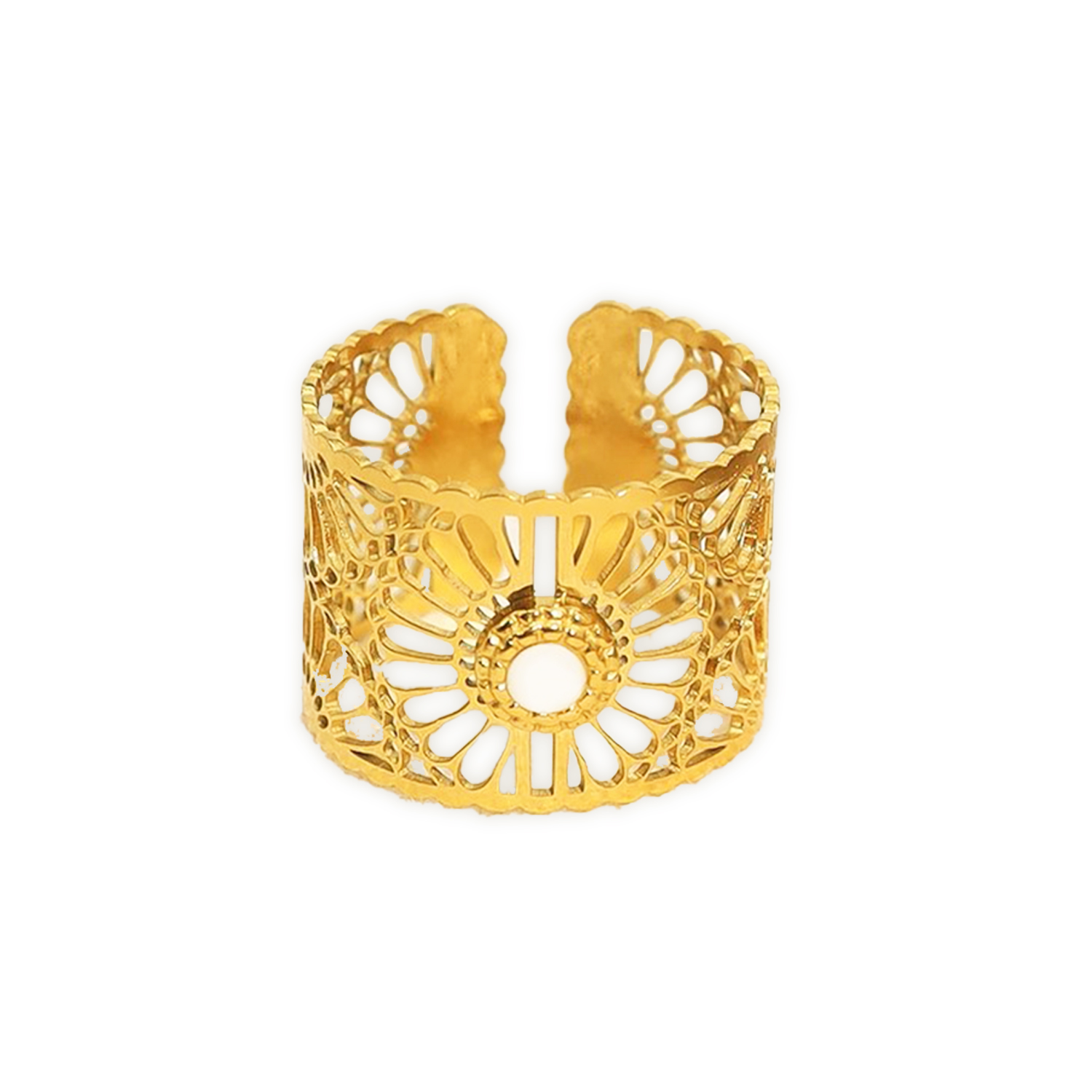 Bracelet Diplomat Acier Inoxydable 6mm - Vintage Extrémités Bagues - Neuf Avec Défauts