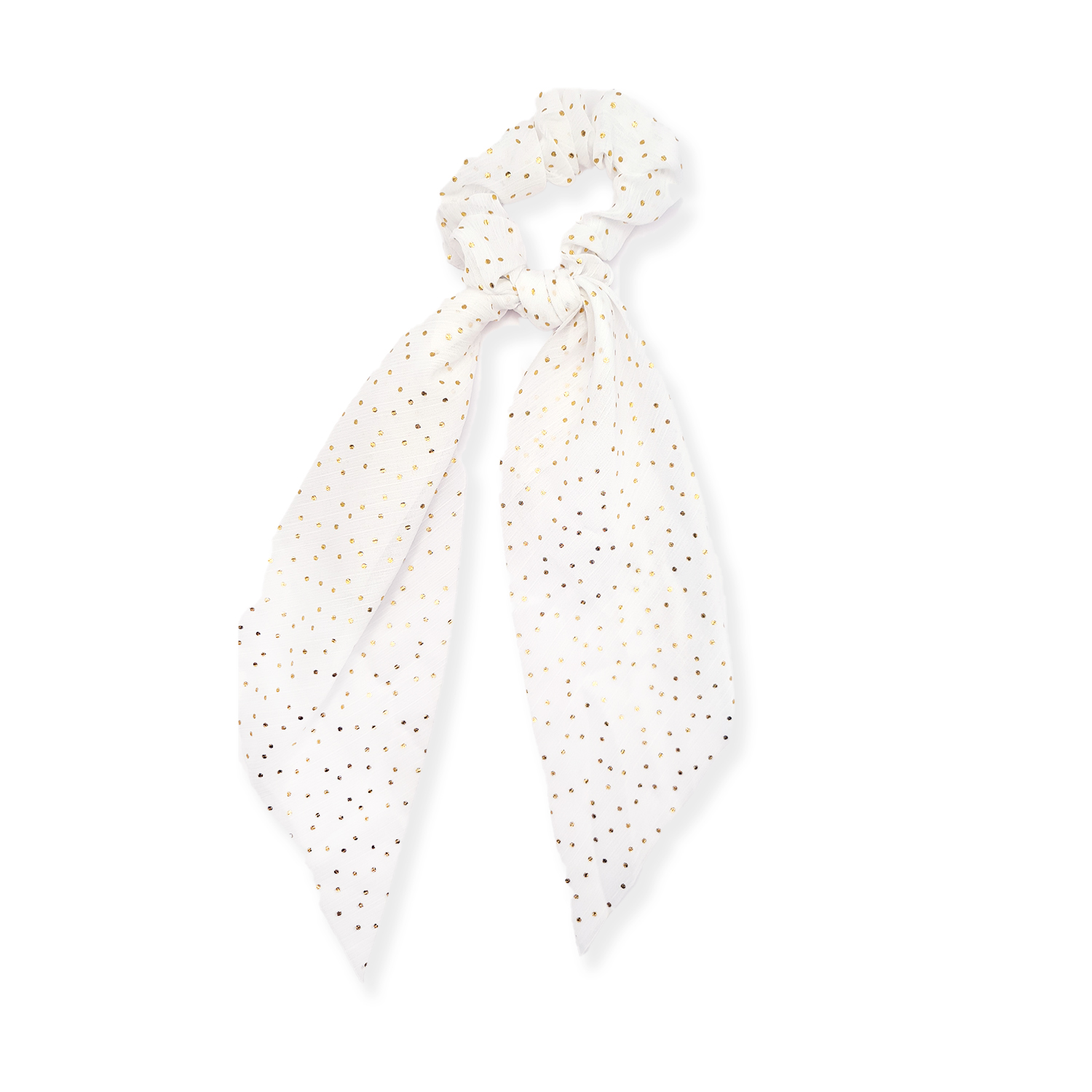 foulchie-scrunchie-blanc-pois-dore-accessoire-mode-femme-olympe-bijoux-acier-inoxydable-bagues-colliers-bracelets-boucles-d-oreilles-creoles