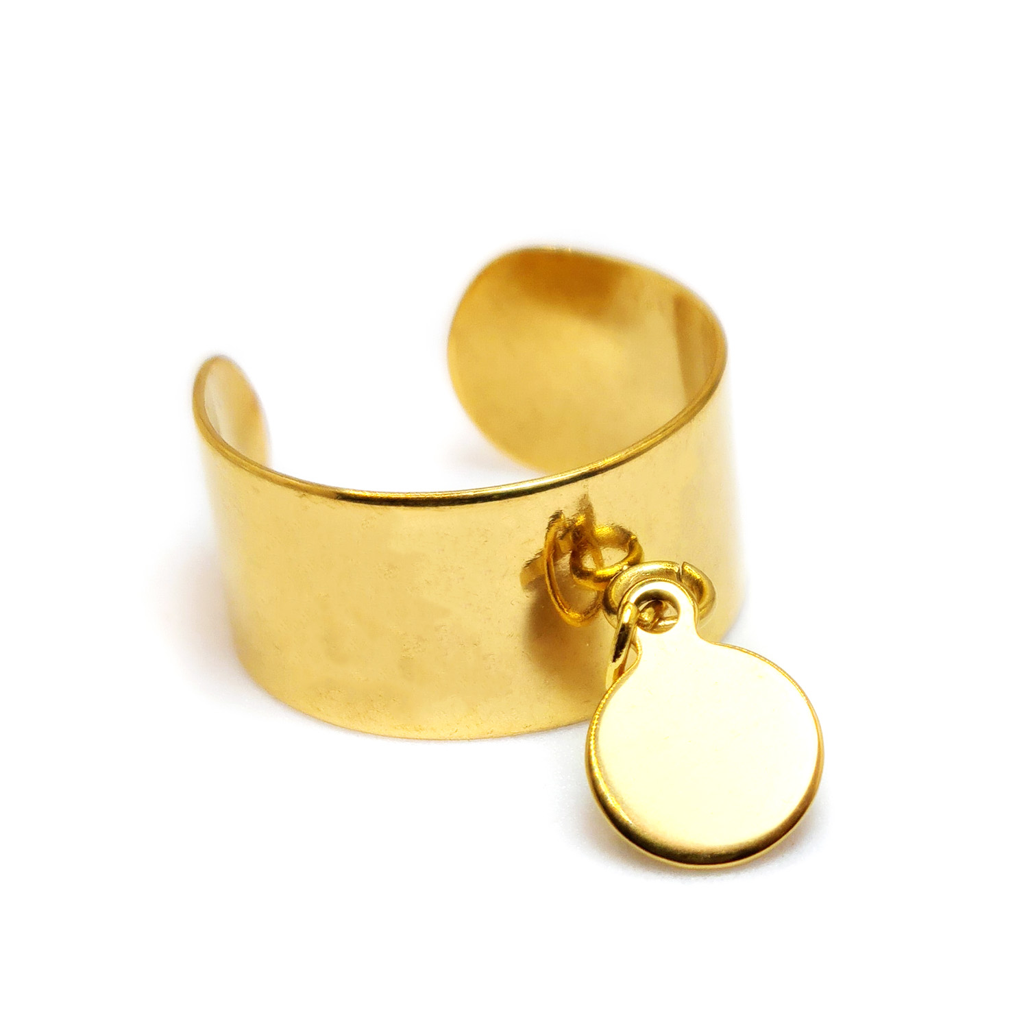 Bague Pendentif Acier Inoxydable Pendentif Bague Large Avec