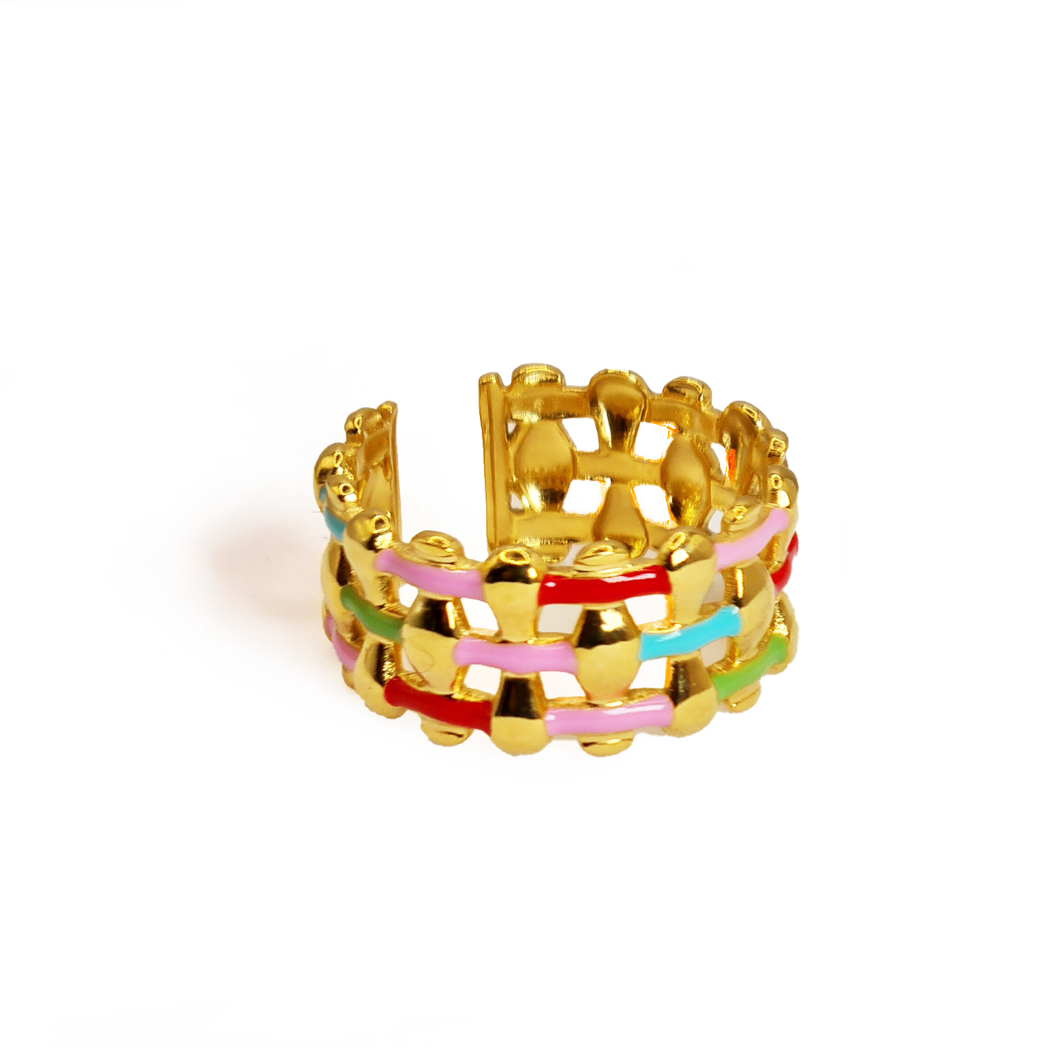 bague-terssage-multicolore-olympe-bijoux-acier-inoxydable-zircons-email-bracelet-colliers-boucles-oreilles-broches-earcuff