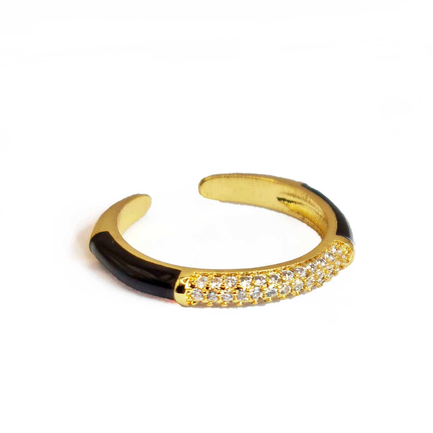 bague-noir-double-zircons-olympe-bijoux-acier-inoxydable-zircons-email-bracelet-colliers-boucles-oreilles-broches-earcuff