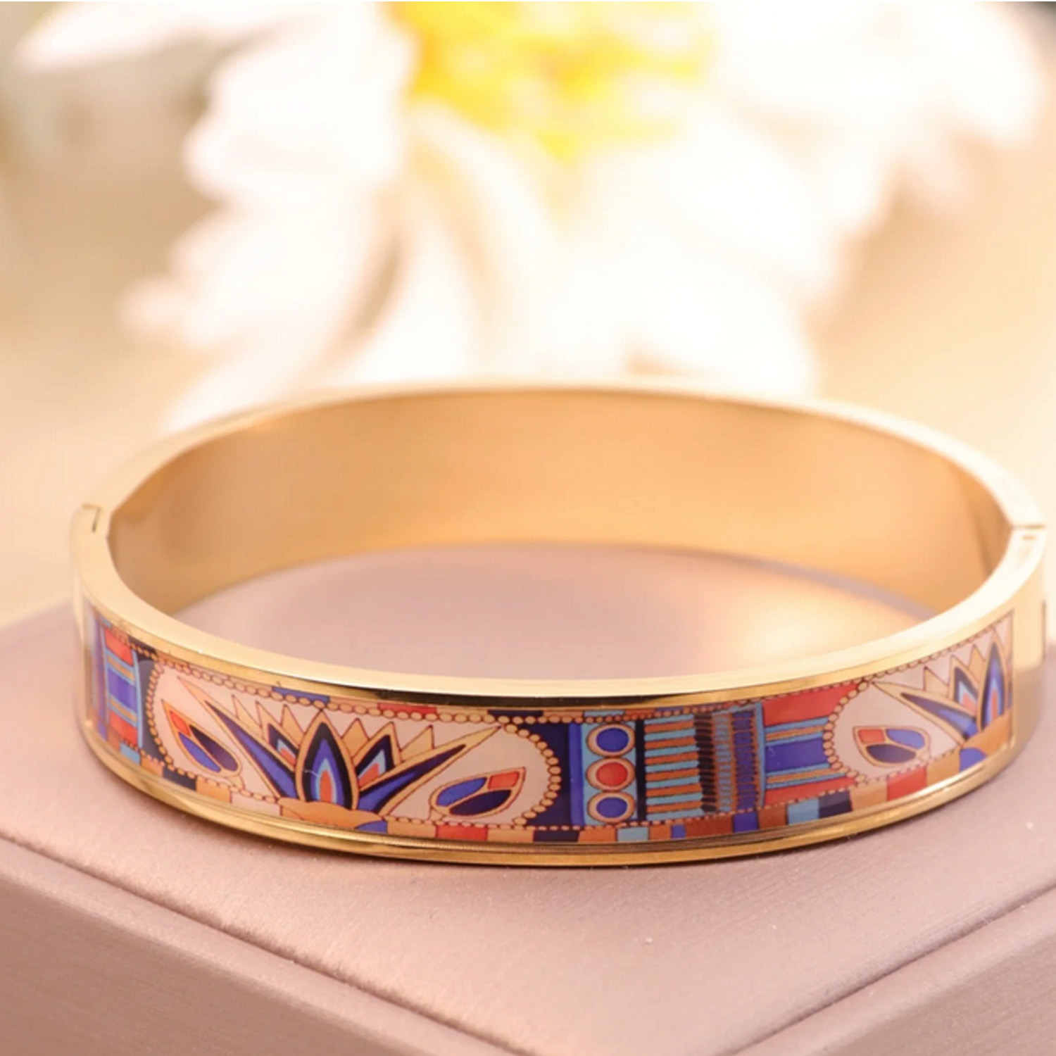Jonc-Marisol-acier-inoxydable-émail-motifs-mexicains-Olympe-bijoux-bagues-bracelets-creoles-boucles-d-oreilles-colliers-2