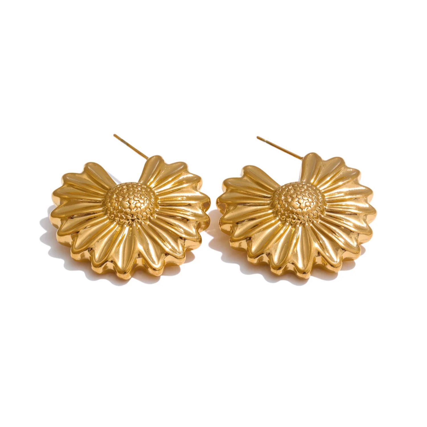 Boucles-marguerite-fleur-Ceres-Acier-inoxydable-Olympe-bijoux-bagues-colliers-sautoirs-boucles-d-oreilles-creoles-bracelets-joncs
