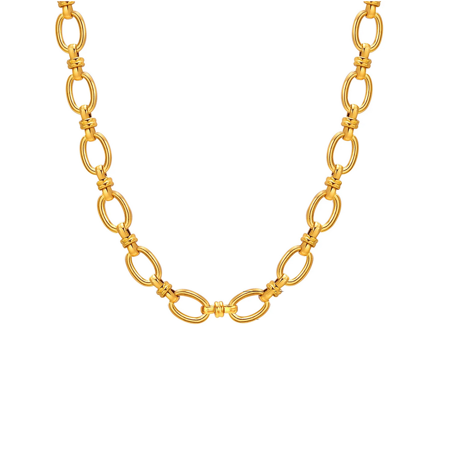 Collier-Cyana-Acier-inoxydable-maille-originale-bagues-bracelets-joncs-boucles-d-oreilles-creoles