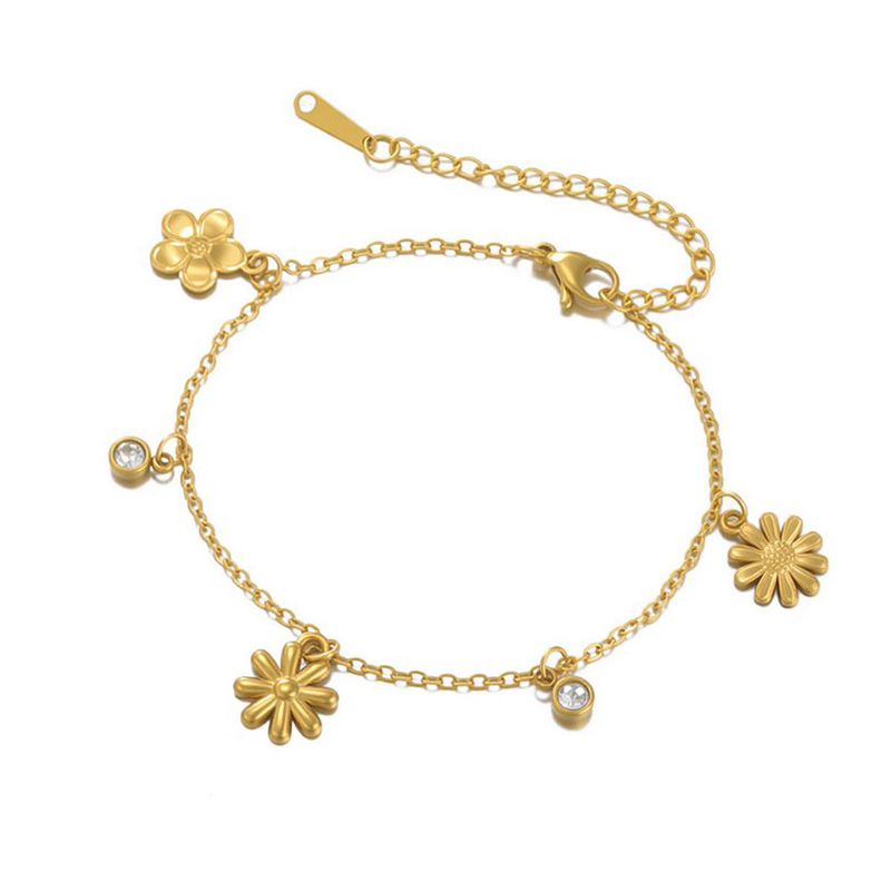 Bracelet-Lilou-fleurs-Acier-inoxydable-Olympe-bijoux-colliers-bagues-creoles-boucles-d-oreilles-earcuff