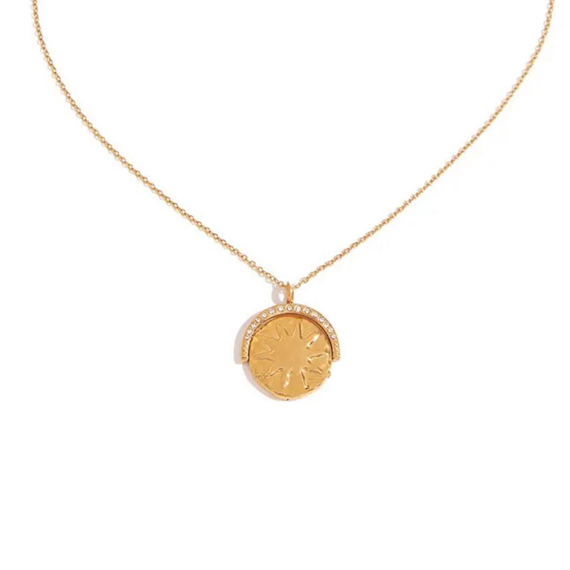 Collier-hyperion-lune-soleil-acier-inoxydable-Olympe-bijoux-bagues-bracelets-creoles-boucles-d-oreilles-earcuff