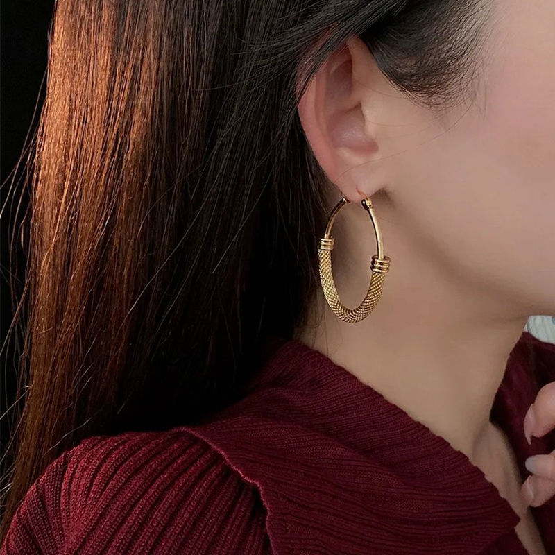 Créoles-boucles-d-oreilles-Aphrodite-Acier-inoxydable-Olympe-bijoux-bagues-bracelets-colliers-joncs4
