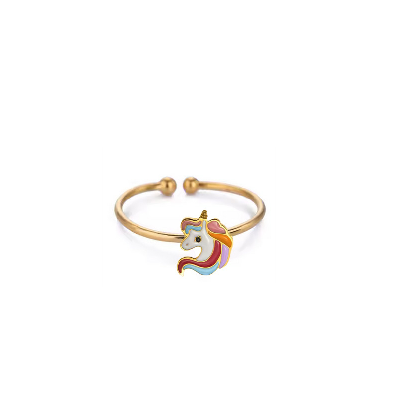 Bague enfant licorne acier inoxydable - Olympe bijoux