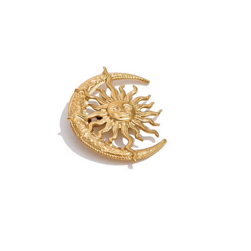 Broche-soleil-lune-Acier-inoxydablee-Olympe-bijoux-bagues-colliers-bracelets-boucles-d_oreilles-joncs-creoles