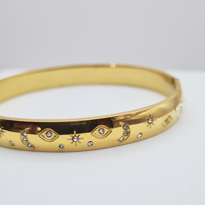 Jonc-astréa-Acier-inoxydable-lune-soleil-etoile-Olympe-bijoux-femme-bracelet2