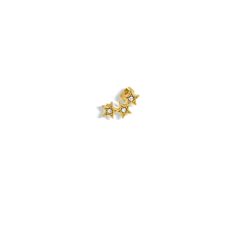 Mono-boucle-Hera-Acier-inoxydable-zircon-Olympe-bijoux-cadeau-femme-boucles-doreilles-chaine-étoiles