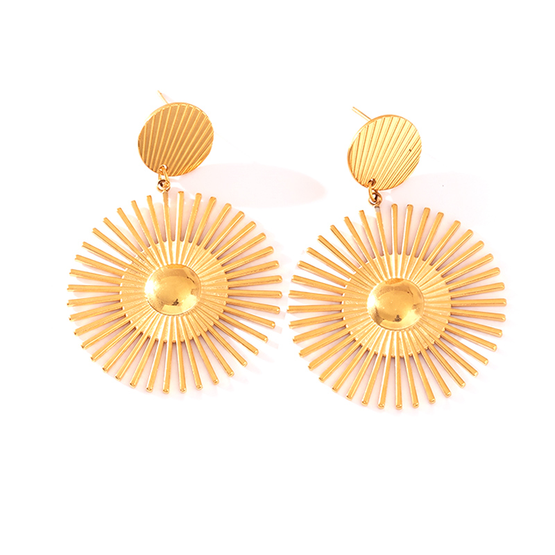 Boucles d oreilles solea - Acier inoxydable - bijoux fantaisie femme - Olympe bijoux - bagues - colliers- bracelets- bangle - earcuff - creoles