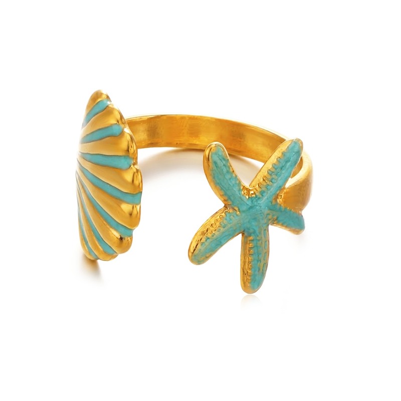 Bague-stella-bague-ajustable-Acier-inoxydable-cadeau femme - Olympe-bijoux - bijoux été