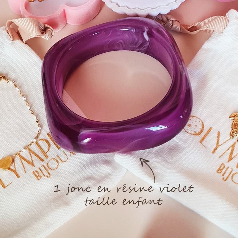 calendrier de lavent 12 cases enfant bijoux fantaisie en acier inoxydable - Olympe bijoux- jonc resine2