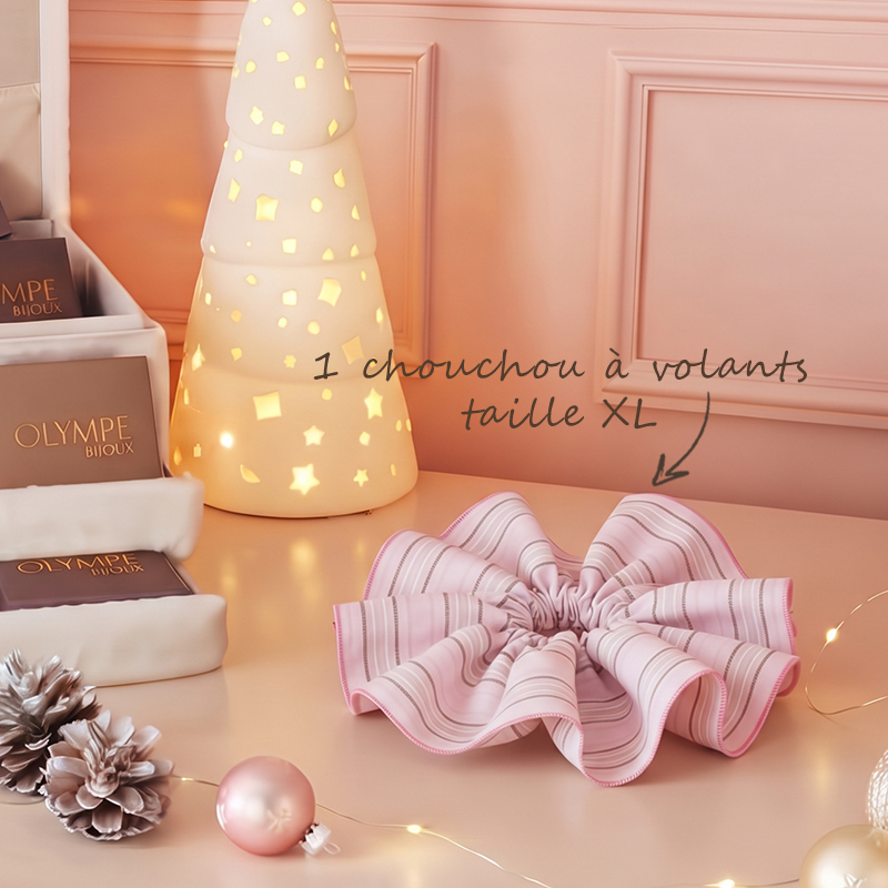 calendrier de lavent 6 cases bijoux fantaisie femme en acier inoxydable - Olympe bijoux-pompon2