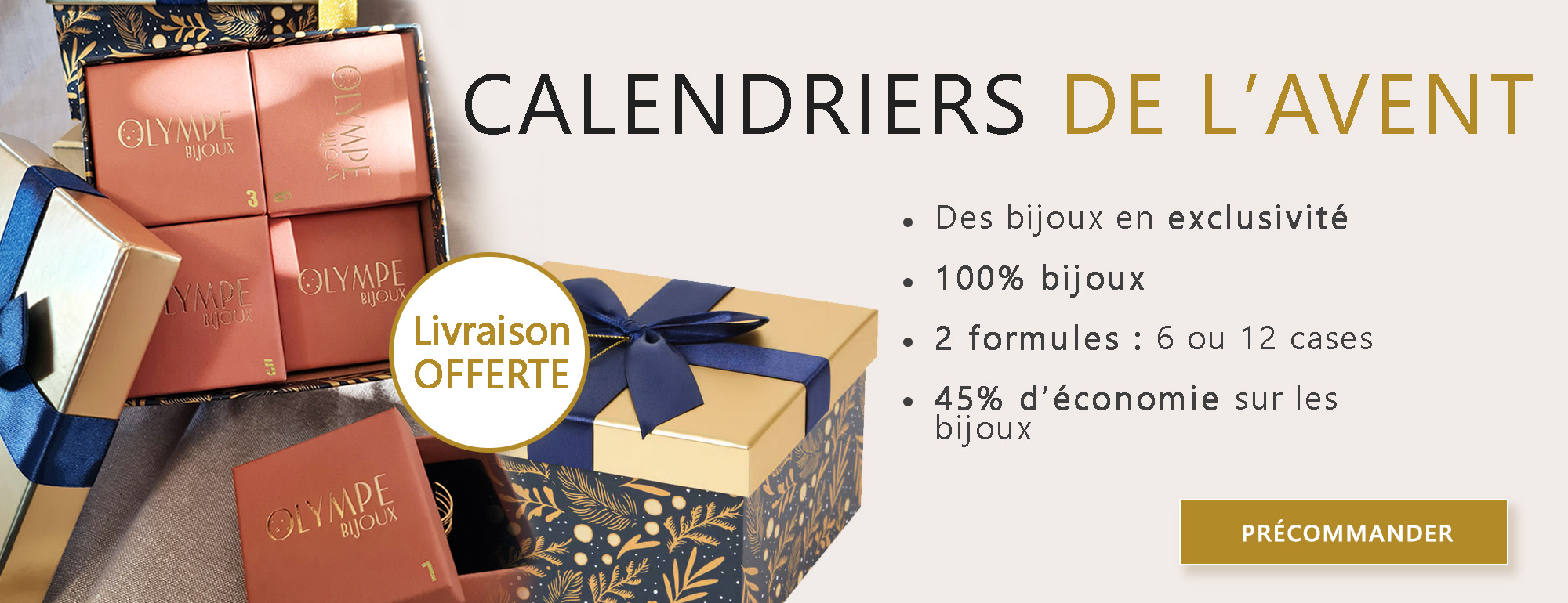 Calendrier De L Avent Bijoux Acier Inoxydable olympe-bijoux.com