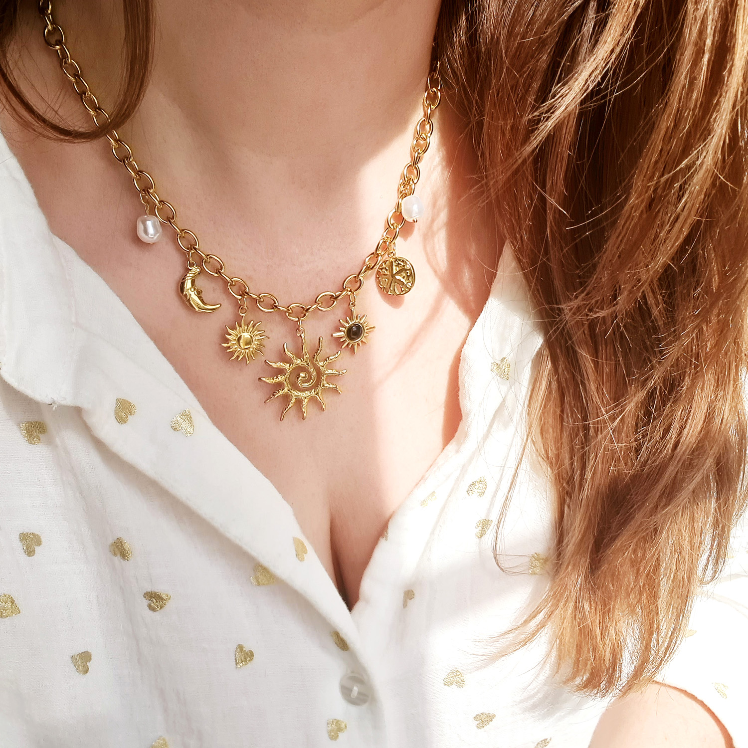 collier muse breloques soleil lune etoile acier inoxydable olympe bijoux bagues bracelets joncs sautoir boucles d oreilles creoles5