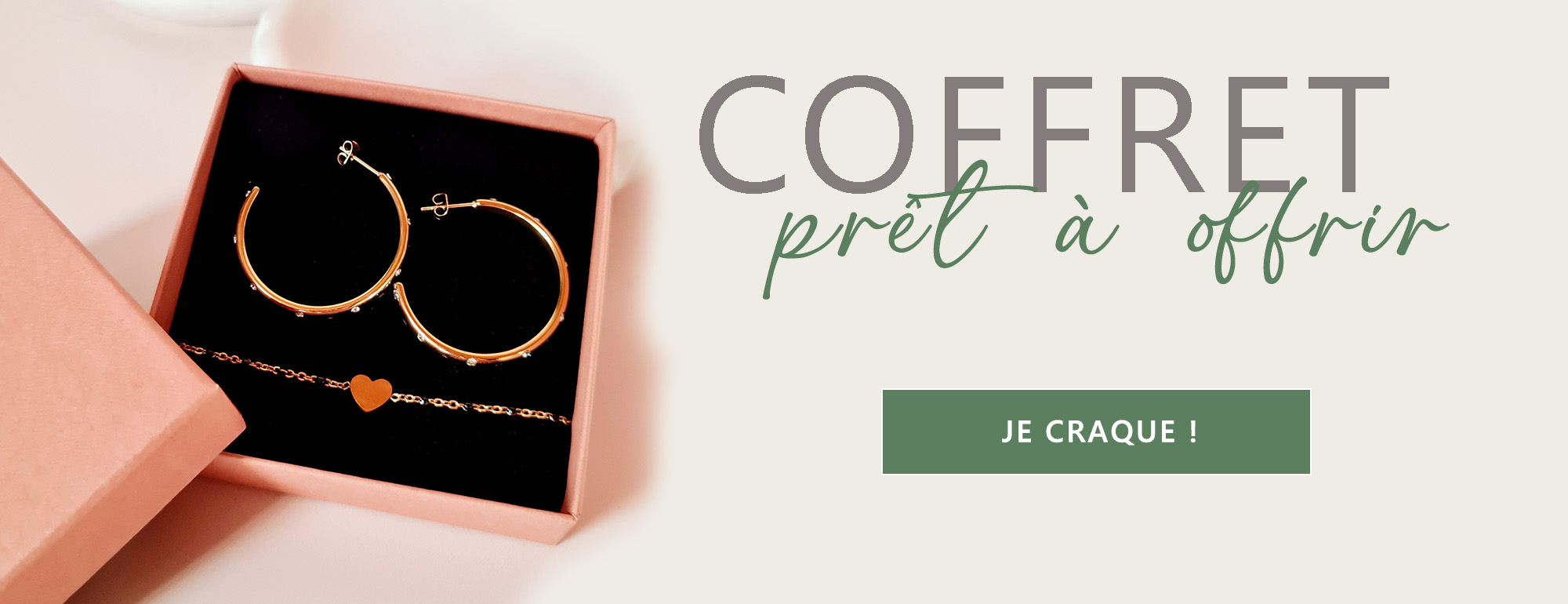 coffret noel pret a offrir creoles bracelet olympe bijoux acier inoxydable