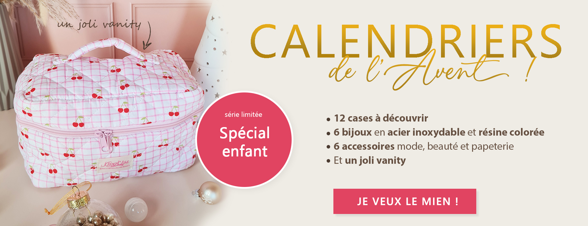 calendrier de l avent enfant olympe bijoux acier inoxydable et accessoires girly cta