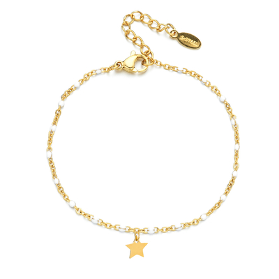 bracelet-boho-blanc-acier-inoxydable-olympe-bijoux-fond-blanc-breloque-etoile