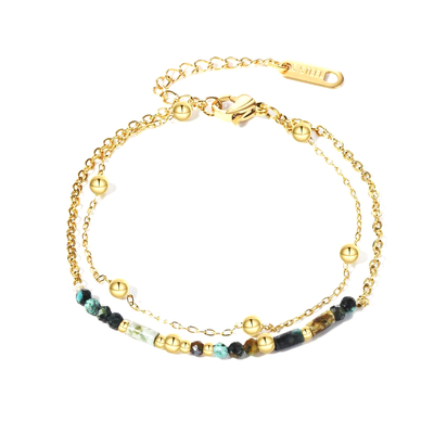 bracelet-e-rangs-perles-acrylique-vert-chaine-boules-acier-inoxydable-dore-olympe-bijoux