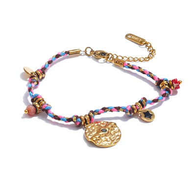 Bracelet-Ibiza-rose-medaille-acier-inoxydable-collier-bague-jonc-sautoir-broche-boucles-d-oreilles-creoles3