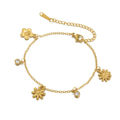 Bracelet-Lilou-fleurs-Acier-inoxydable-Olympe-bijoux-colliers-bagues-creoles-boucles-d-oreilles-earcuff