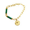 bracelet-callisto-malachite-verte-pendentif-etoile-olympe-bijoux-acier-inoxydable