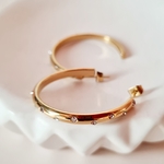 Créoles-Vénus-Acier-inoxydable-zircons-Olympe-bijoux-bracelets-bagues-earcuff-colliers-joncs-boucles-d-oreilles