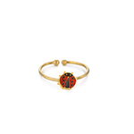 Bague enfant coccinnelle acier inoxydable - Olympe bijoux