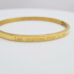 Jonc-Les-copines-cest-la-vie-Acier-inoxydable-Olympe-bijoux-bracelet-EVJF1