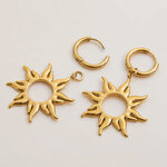 Boucles d oreilles Eos - Acier inoxydable - bijoux fantaisie femme - Olympe bijoux - boucles pendantes - earcuff - creoles- boucles soleil - dormeuses