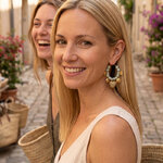 Boucles d oreilles Alba vert breloques - Acier inoxydable - bijoux fantaisie femme - Olympe bijoux - bagues - colliers- bracelets- bangle - earcuff - creoles0