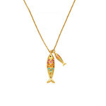 Collier Sedna poisson arc en ciel- Acier inoxydable - Bijoux fantaisie femme - idée cadeau -été - Olympe bijoux - Colliers - chaine- choker