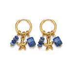 Boucles d oreilles Lorena- Acier inoxydable - bijoux fantaisie femme - Olympe bijoux - boucles pendantes - earcuff - creoles- boucles étoile