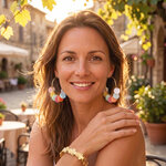 Boucles d oreilles créoles Luméa- Acier inoxydable - bijoux fantaisie femme - Olympe bijoux - boucles pendantes - earcuff - creoles2