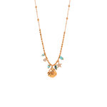 Collier breloques Azurea - coquillage perle etoile - Acier inoxydable - Bijoux fantaisie femme - idée cadeau -été - Olympe bijoux - Colliers - chaine-