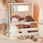 calendrier de l'avent 12 cases bijoux fantaisie femme en acier inoxydable - Olympe bijoux