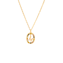 Collier Prenom Homme Chaîne Cubaine Chaine Or Homme Pendentif Lettre Acier Inoxydable Cadeau