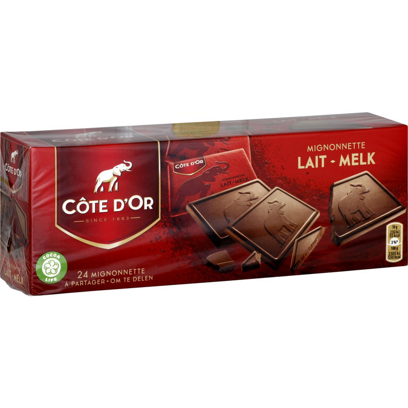 COTE D\'OR - MIGNONNETTES CHOCOLAT AU LAIT 240g