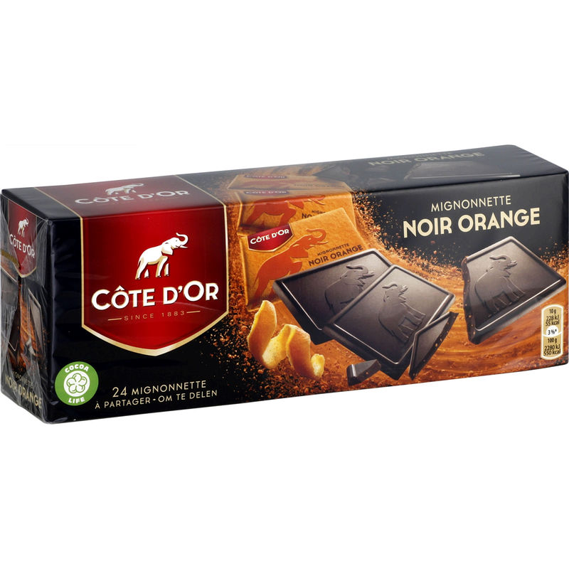 COTE D\'OR - MIGNONNETTES CHOCOLAT NOIR ORANGE 240g